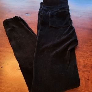 Athleta Black Velvet Leggings